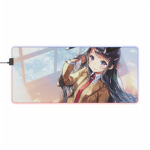 Load image into Gallery viewer, Rascal Does Not Dream Of Bunny Girl Senpai RGB LED Mouse Pad (Desk Mat)