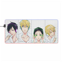 Load image into Gallery viewer, Durarara!! Izaya Orihara, Shizuo Heiwajima, Masaomi Kida RGB LED Mouse Pad (Desk Mat)