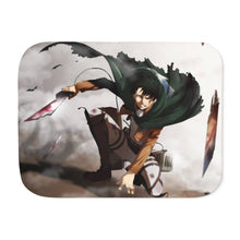 Load image into Gallery viewer, Anime Attack On Titan Sherpa Blanket