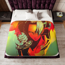 Load image into Gallery viewer, Anime Samurai Champloo Sherpa Blanket