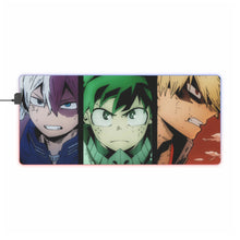 Load image into Gallery viewer, My Hero Academia Izuku Midoriya, Katsuki Bakugou RGB LED Mouse Pad (Desk Mat)