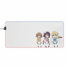 Load image into Gallery viewer, Blend S Maika Sakuranomiya, Kaho Hinata, Mafuyu Hoshikawa RGB LED Mouse Pad (Desk Mat)