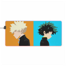 Load image into Gallery viewer, My Hero Academia Izuku Midoriya, Katsuki Bakugou RGB LED Mouse Pad (Desk Mat)