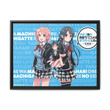 Load image into Gallery viewer, My Teen Romantic Comedy SNAFU Hachiman Hikigaya, Yukino Yukinoshita, Yui Yuigahama Canvas Framed Art Print