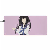 Load image into Gallery viewer, eru chitanda hyouka minimalist RGB LED Mouse Pad (Desk Mat)