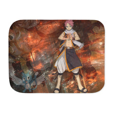 Load image into Gallery viewer, Fairy Tail Natsu Dragneel, Happy Sherpa Blanket