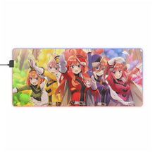 Load image into Gallery viewer, The Quintessential Quintuplets Miku Nakano, Itsuki Nakano, Nino Nakano, Yotsuba Nakano, Ichika Nakano RGB LED Mouse Pad (Desk Mat)