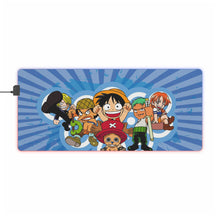 Load image into Gallery viewer, One Piece Monkey D. Luffy, Roronoa Zoro, Sanji, Tony Tony Chopper, Nami RGB LED Mouse Pad (Desk Mat)