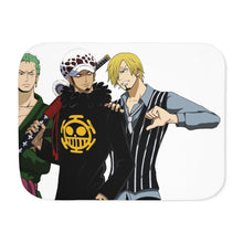 Load image into Gallery viewer, Zoro,Law and Sanji Sherpa Blanket