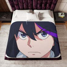 Load image into Gallery viewer, Ryuko in Go Go's hair Sherpa Blanket