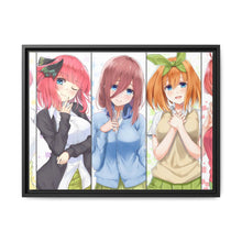 Load image into Gallery viewer, The Quintessential Quintuplets Miku Nakano, Itsuki Nakano, Nino Nakano, Yotsuba Nakano, Ichika Nakano Canvas Framed Art Print