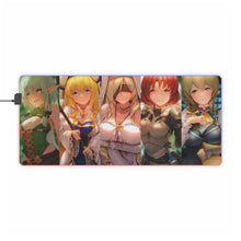 Load image into Gallery viewer, Goblin Slayer Cow Girl, Goblin Slayer, Guild Girl, High Elf Archer, Priestess RGB LED Mouse Pad (Desk Mat)