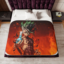 Load image into Gallery viewer, Dr. stone - Senku Sherpa Blanket