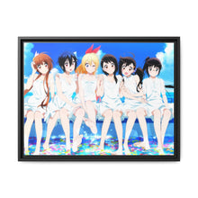 Load image into Gallery viewer, Nisekoi Chitoge Kirisaki, Kosaki Onodera, Seishirou Tsugumi, Marika Tachibana, Ruri Miyamoto Canvas Framed Art Print