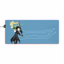 Load image into Gallery viewer, Kirito and Leafa RGB LED Mouse Pad (Desk Mat)