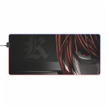 Load image into Gallery viewer, Death Note Light Yagami RGB LED Mouse Pad (Desk Mat)