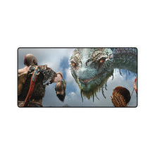 Load image into Gallery viewer, Mimir talking with Jörmungandr (World Serpent) Mouse Pad (Desk Mat)
