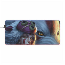 Load image into Gallery viewer, Princess Mononoke RGB LED Mouse Pad (Desk Mat)