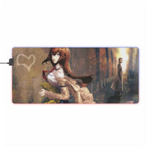 Load image into Gallery viewer, Kurisu & Kyouma RGB LED Mouse Pad (Desk Mat)