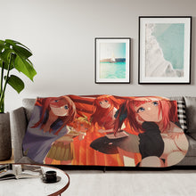 Load image into Gallery viewer, The Quintessential Quintuplets Miku Nakano, Itsuki Nakano, Nino Nakano, Yotsuba Nakano, Ichika Nakano Sherpa Blanket