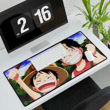 Load image into Gallery viewer, Luffy and Ace Mouse Pad (Desk Mat)