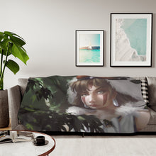 Load image into Gallery viewer, Princess Mononoke Sherpa Blanket