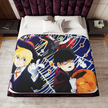 Load image into Gallery viewer, Mob Psycho 100 Arataka Reigen, Shigeo Kageyama, Teruki Hanazawa Sherpa Blanket