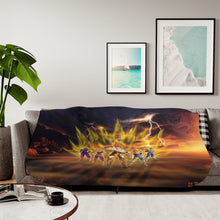Load image into Gallery viewer, Anime Dragon Ball Z Sherpa Blanket