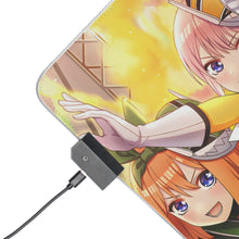 Load image into Gallery viewer, The Quintessential Quintuplets Miku Nakano, Itsuki Nakano, Nino Nakano, Yotsuba Nakano, Ichika Nakano RGB LED Mouse Pad (Desk Mat)