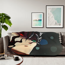Load image into Gallery viewer, Black Clover Asta Sherpa Blanket
