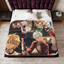 Load image into Gallery viewer, The Seven Deadly Sins Ban, Meliodas, King, Diane, Elizabeth Liones Sherpa Blanket
