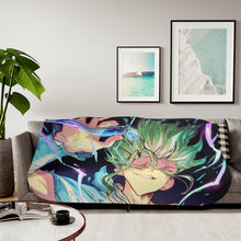 Load image into Gallery viewer, Anime Dr. Stone Sherpa Blanket