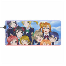 Load image into Gallery viewer, Love Live! Maki Nishikino, Kotori Minami, Umi Sonoda, Honoka Kousaka, Rin Hoshizora RGB LED Mouse Pad (Desk Mat)