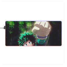 Load image into Gallery viewer, My Hero Academia Izuku Midoriya RGB LED Mouse Pad (Desk Mat)