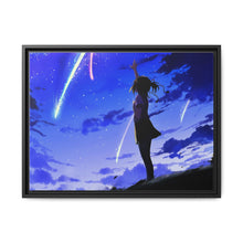 Load image into Gallery viewer, Anime Your Name. Canvas Framed Art Print