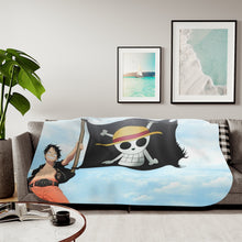 Load image into Gallery viewer, Monkey D. Luffy Sherpa Blanket