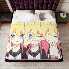 Load image into Gallery viewer, Boruto Sherpa Blanket