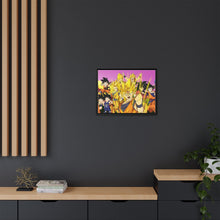Load image into Gallery viewer, The many forms of Goku throughout the years Canvas Framed Art Print