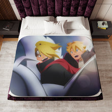 Load image into Gallery viewer, Boruto and Deidara Sherpa Blanket