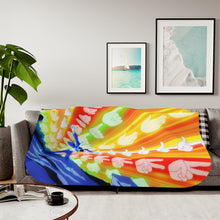 Load image into Gallery viewer, Power of Hand Signs Sherpa Blanket