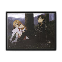 Load image into Gallery viewer, Asuna and Kirito Canvas Framed Art Print