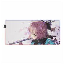 Load image into Gallery viewer, Fate/Grand Order Sakura Saber RGB LED Mouse Pad (Desk Mat)