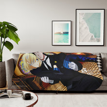 Load image into Gallery viewer, Black Butler Sherpa Blanket