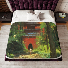 Load image into Gallery viewer, Anime Spirited Away Sherpa Blanket