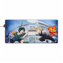 Load image into Gallery viewer, My Hero Academia Izuku Midoriya, Katsuki Bakugou RGB LED Mouse Pad (Desk Mat)
