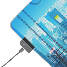 Load image into Gallery viewer, Asuka Langley Sohryu high above the city RGB LED Mouse Pad (Desk Mat)