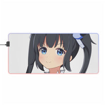 Load image into Gallery viewer, Is It Wrong To Try To Pick Up Girls In A Dungeon? RGB LED Mouse Pad (Desk Mat)
