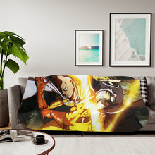 Load image into Gallery viewer, Genos and Saitama Sherpa Blanket