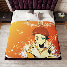 Load image into Gallery viewer, Anime Samurai Champloor Sherpa Blanket