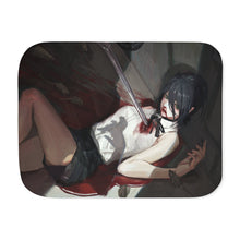 Load image into Gallery viewer, Anime Chainsaw Man Sherpa Blanket